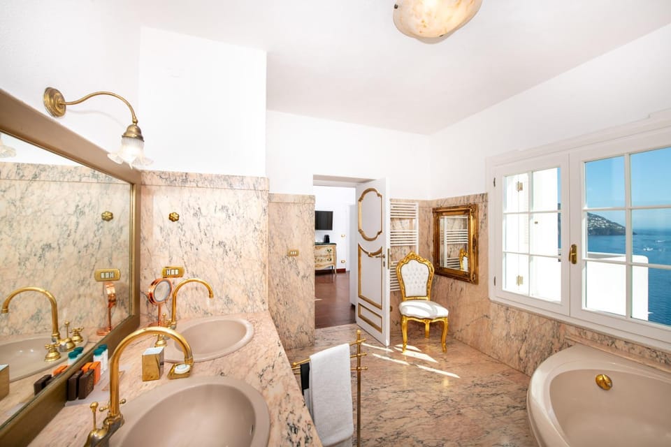 Bathroom, Sea view, Bath