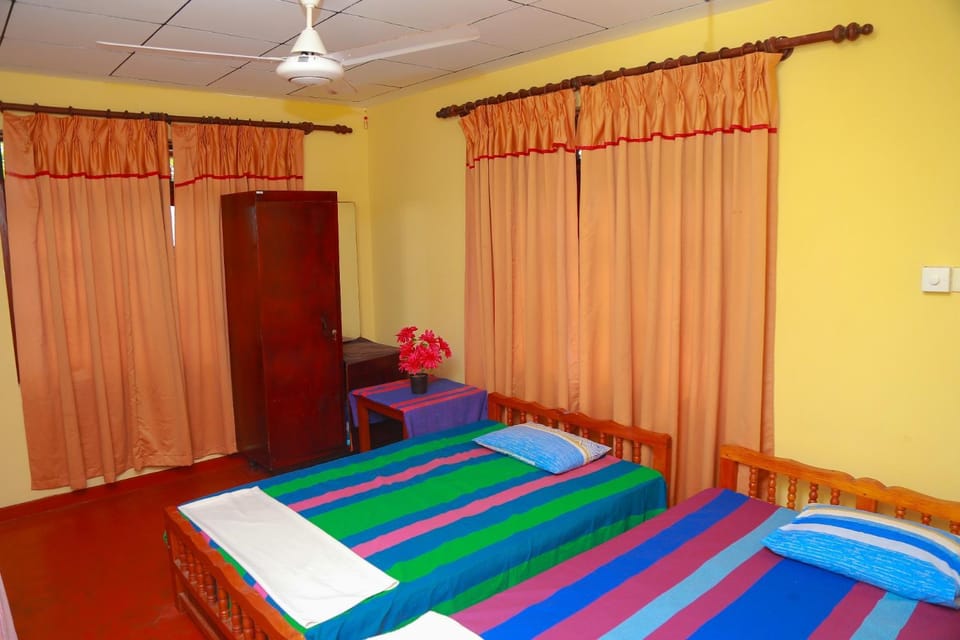Photo of the whole room, Bedroom, fireplace