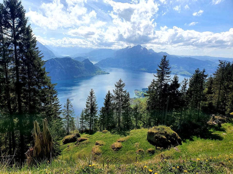 Natural landscape, Hiking, Mountain view
