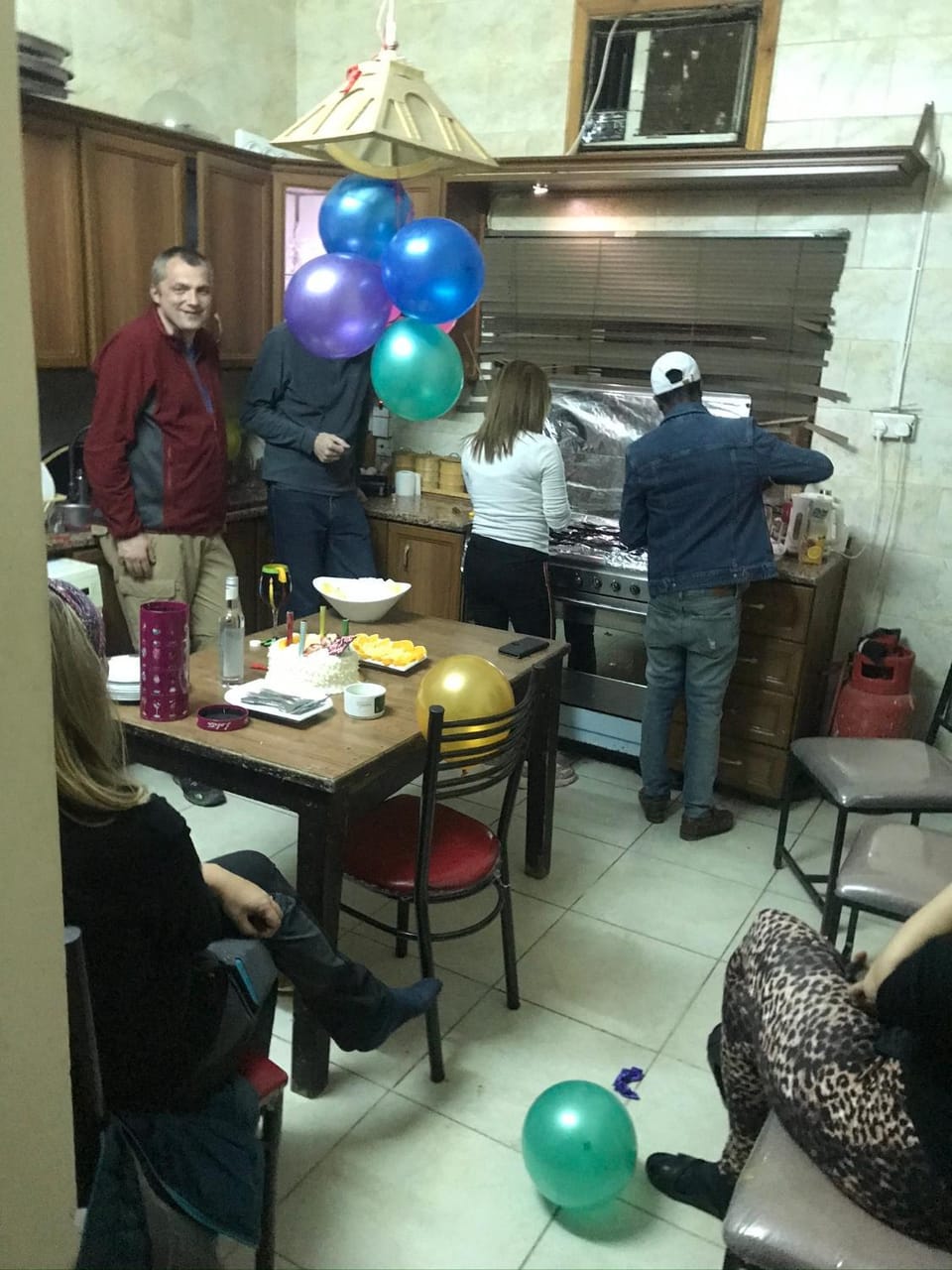 Kitchen or kitchenette, group of guests