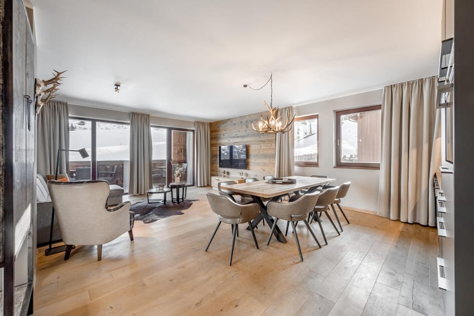 Living room, kitchen