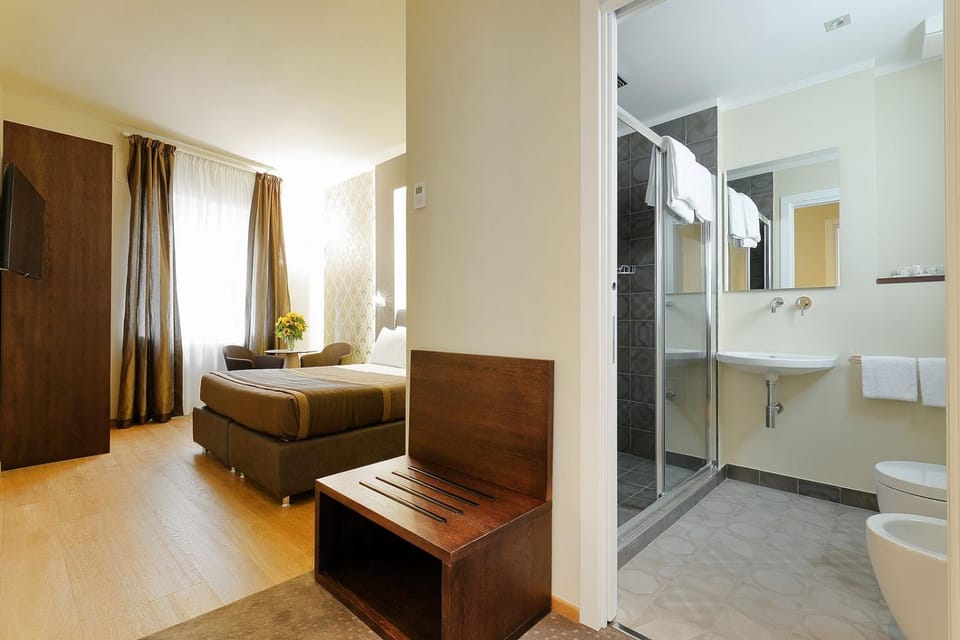 Shower, Bathroom, Living room, Photo of the whole room