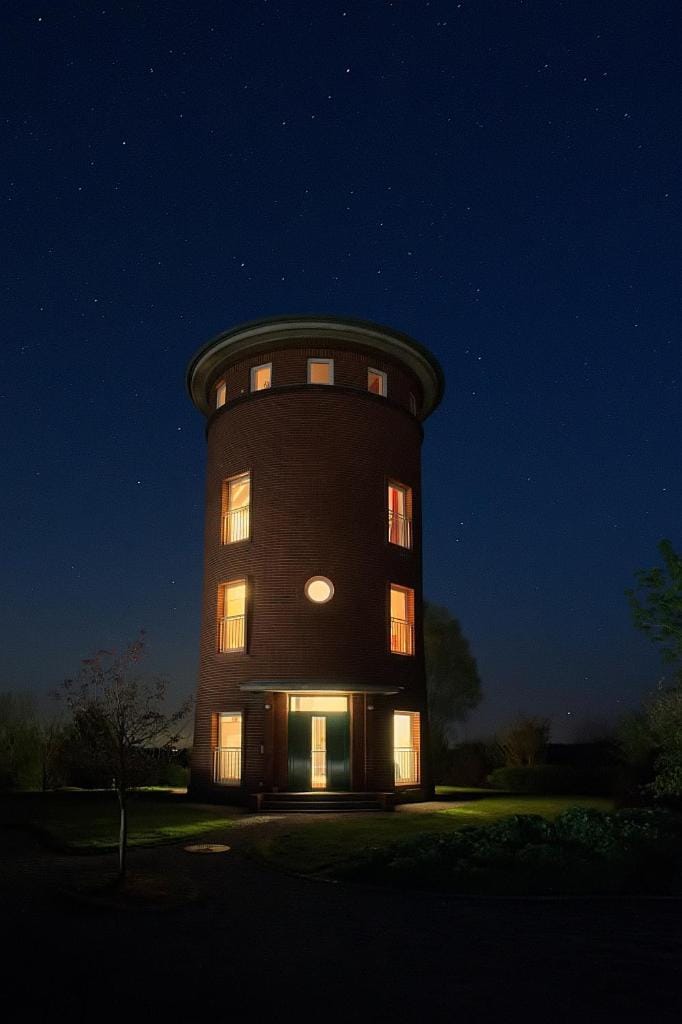 Facade/entrance, Night