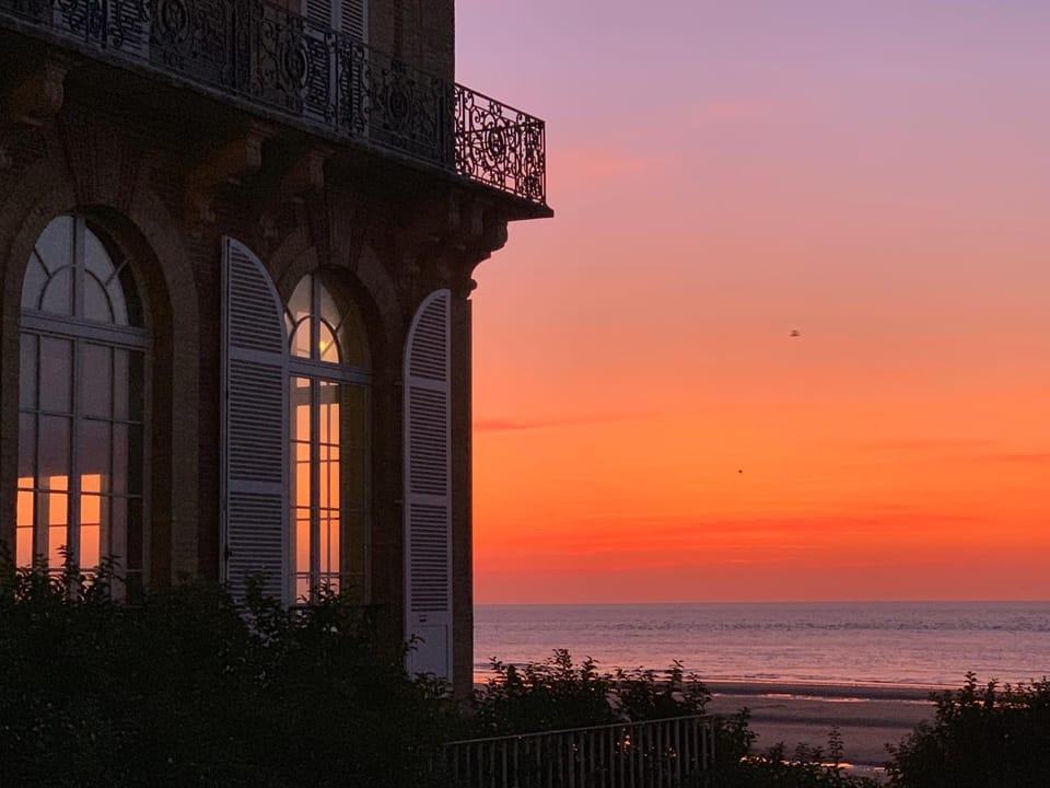 Nearby landmark, Beach, Sunset