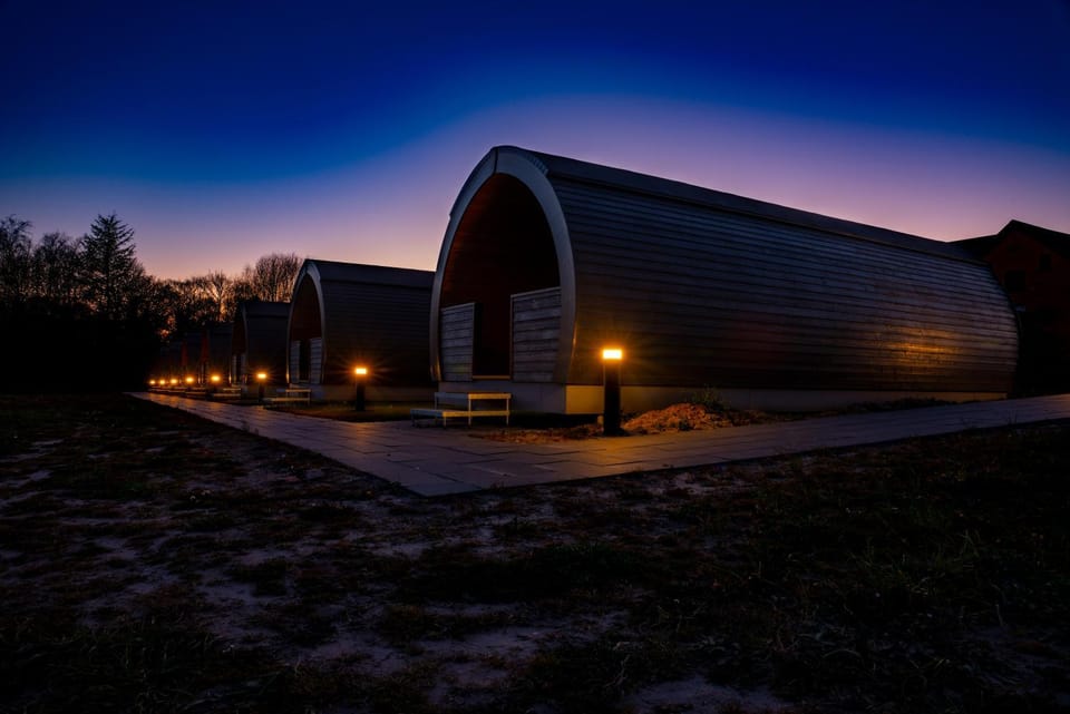 Facade/entrance, Sunset