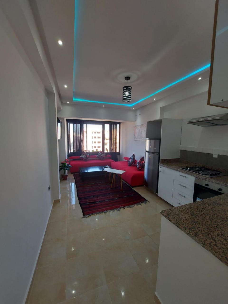 Kitchen or kitchenette, Living room, Photo of the whole room, Seating area