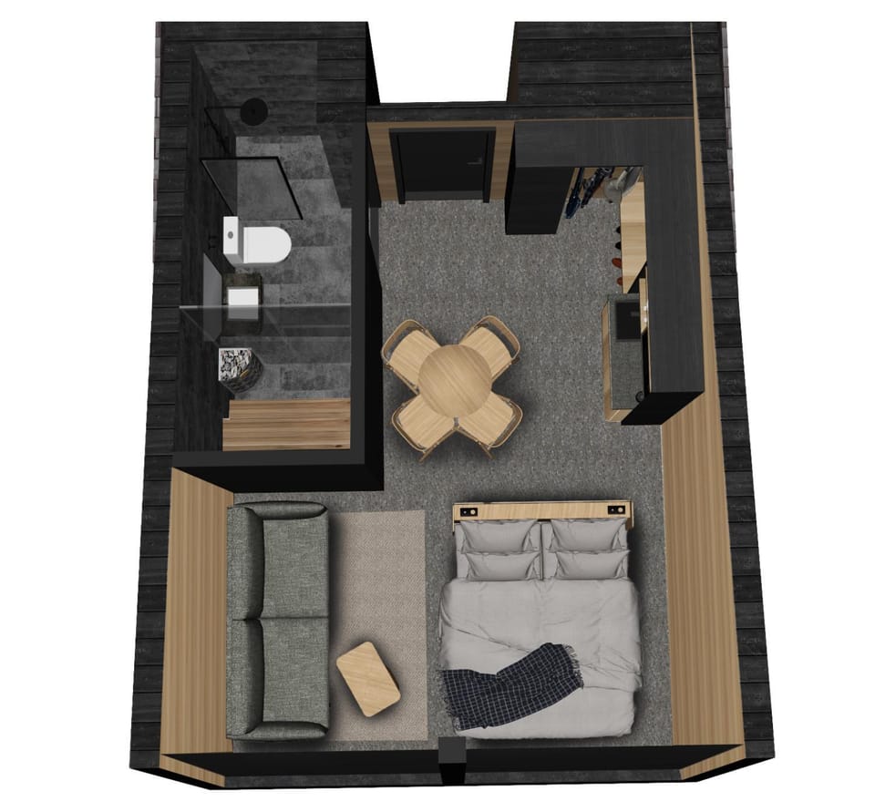 Sauna, Floor plan, furniture