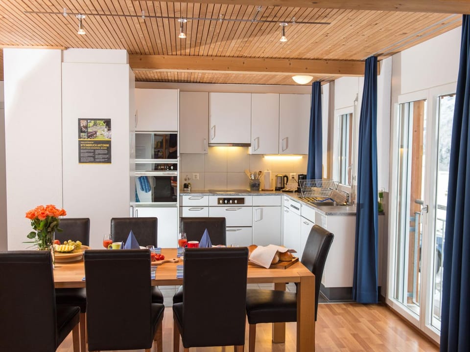 Kitchen or kitchenette, Living room, Dining area