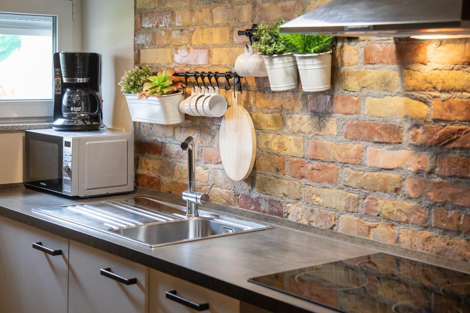 Kitchen or kitchenette, oven, stove