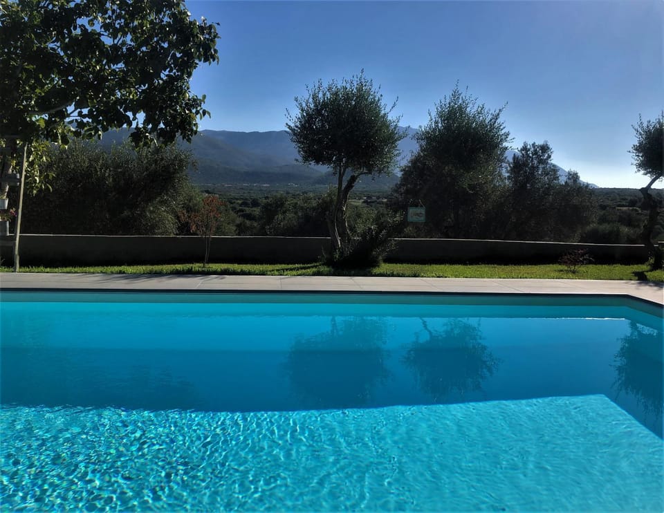 Natural landscape, Mountain view, Swimming pool