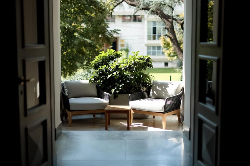 Day, View (from property/room), Balcony/Terrace, Seating area, Garden view