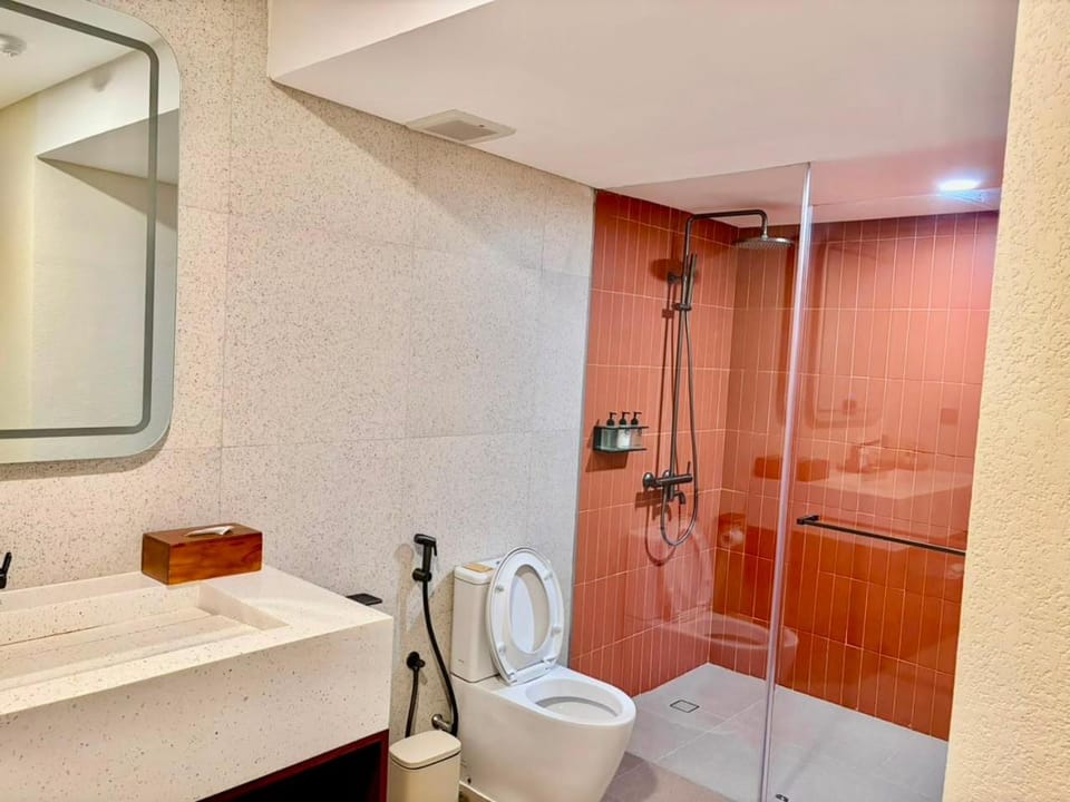 Shower, Toilet, Bathroom, towels