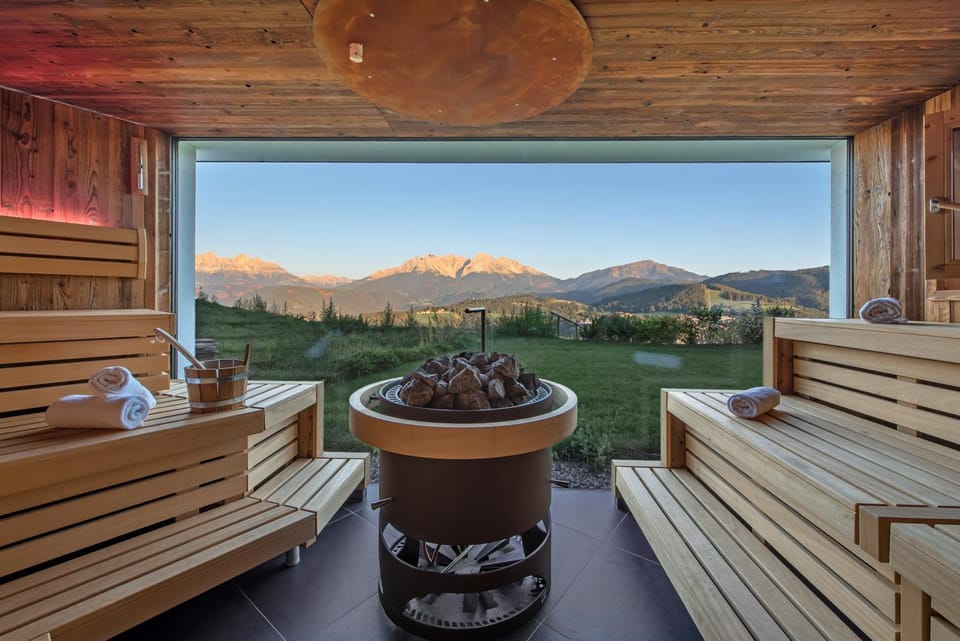 Sauna, Mountain view