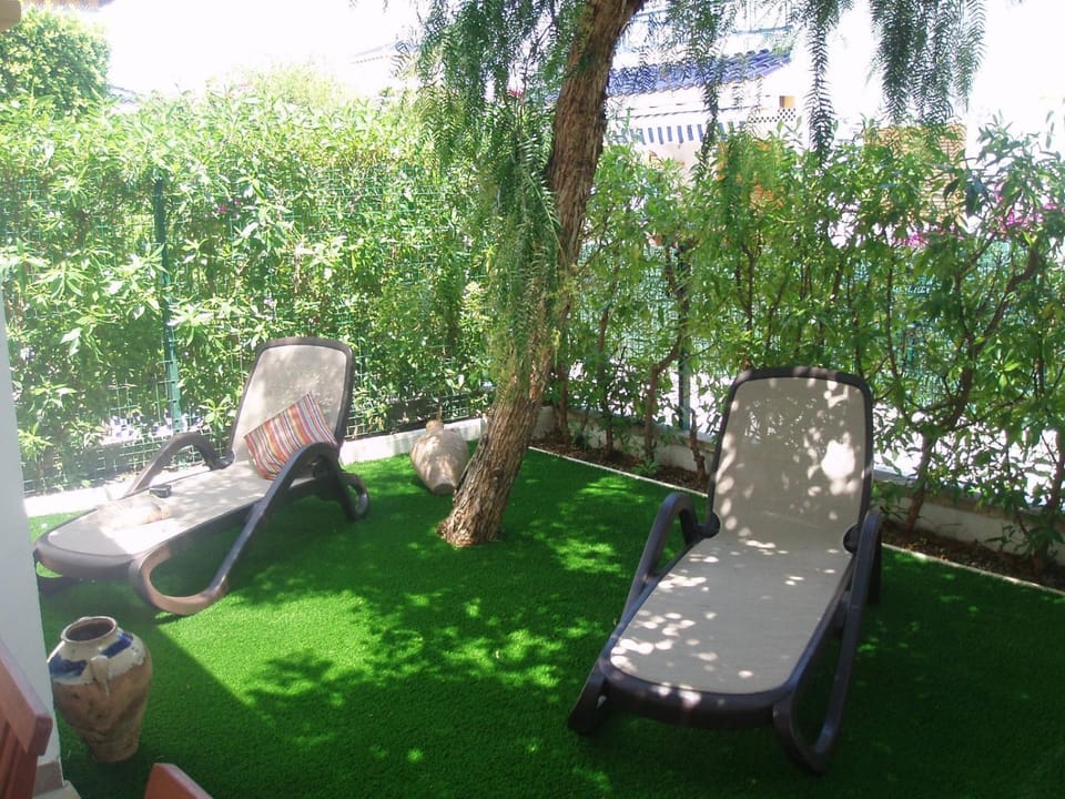 Day, Garden, sunbed