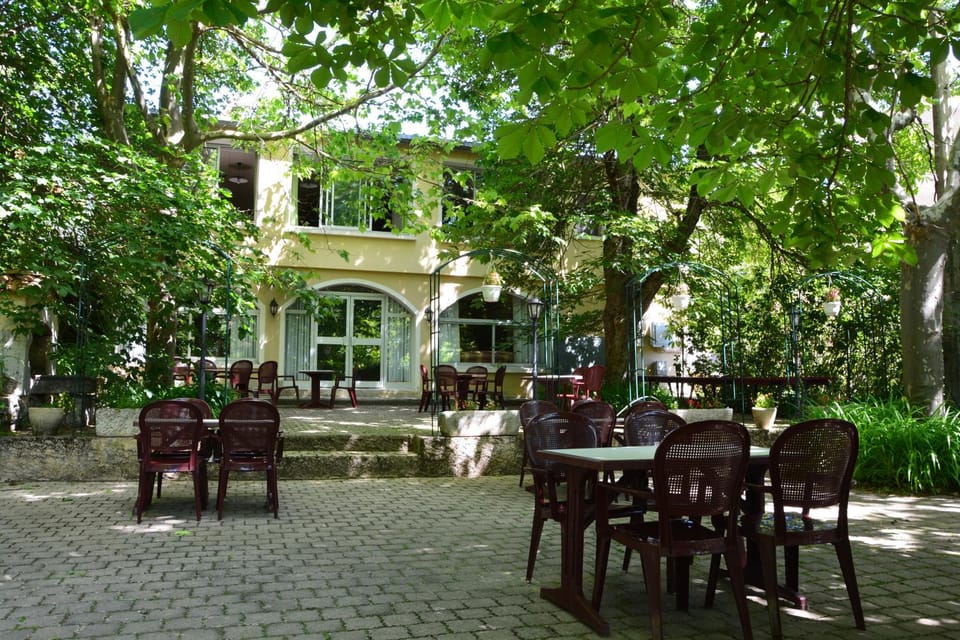 Patio, Facade/entrance, Garden view