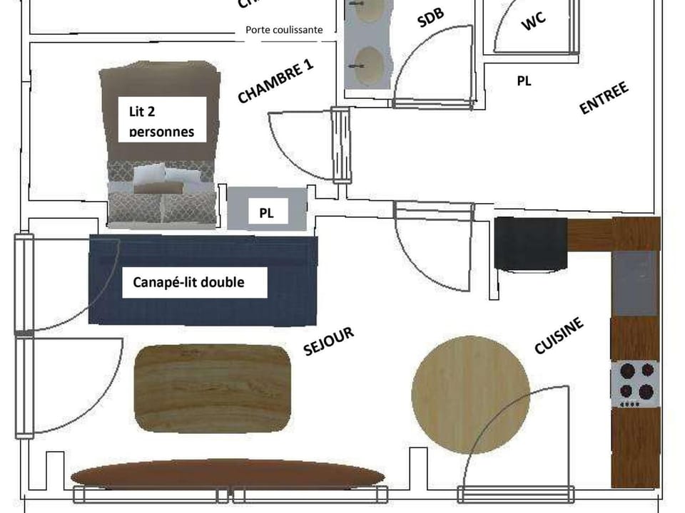 Charmant 3 pièces rénové, au pied des pistes pour 6 pers. - FR-1-455-136 Apartment in Mâcot-la-Plagne
