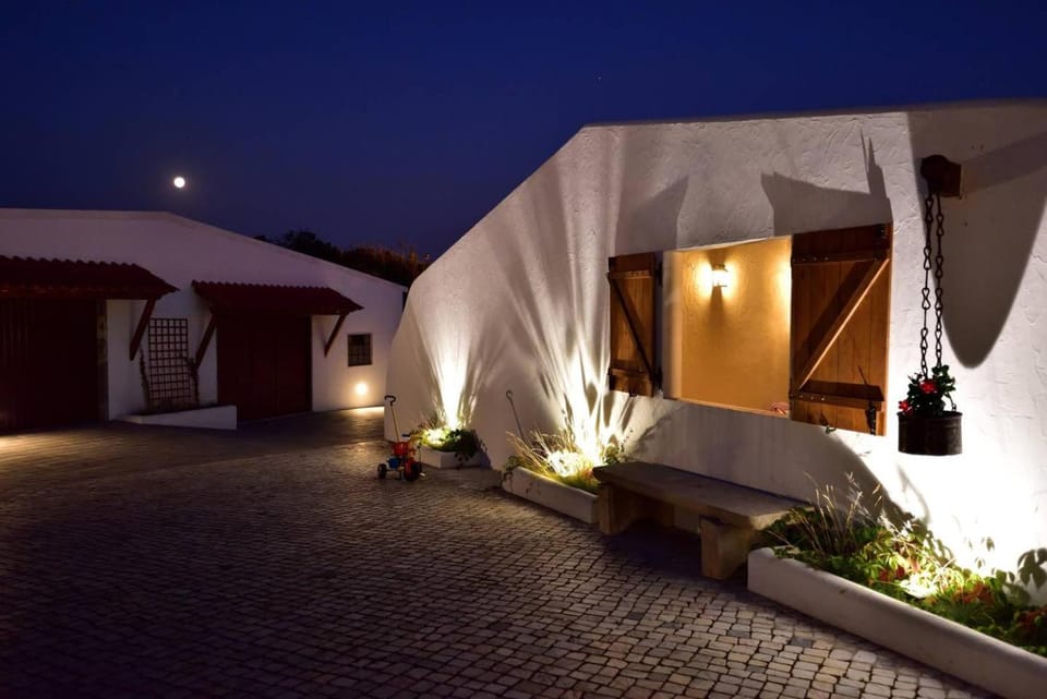 Property building, Off site, Winter, Garden, Sunset