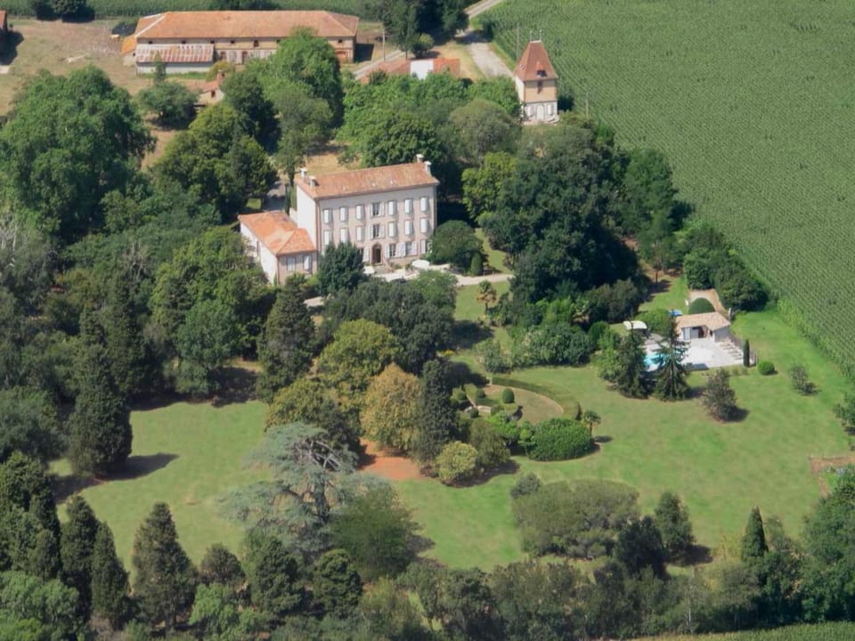 Property building, Natural landscape, Bird's eye view