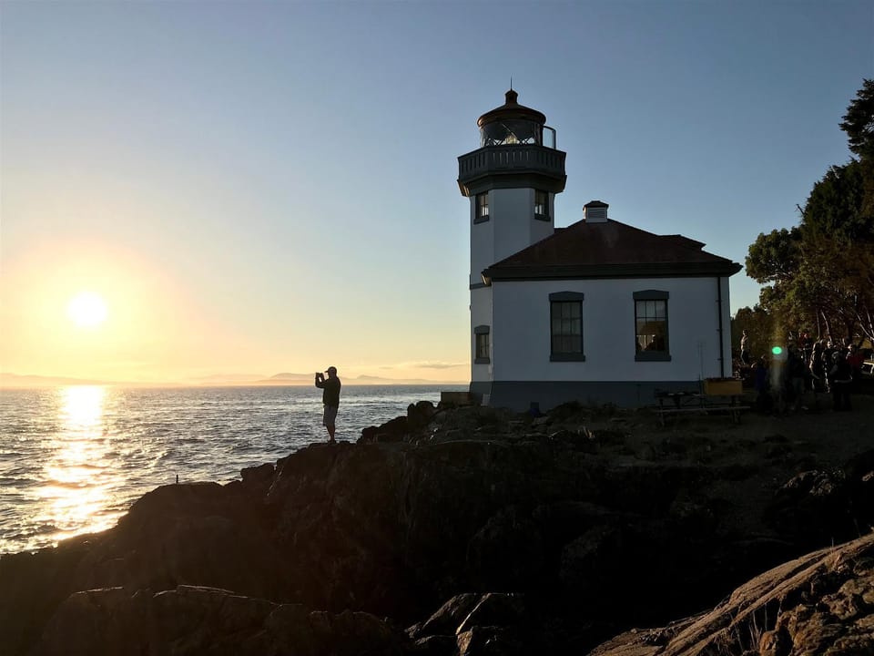 Nearby landmark, Sunset