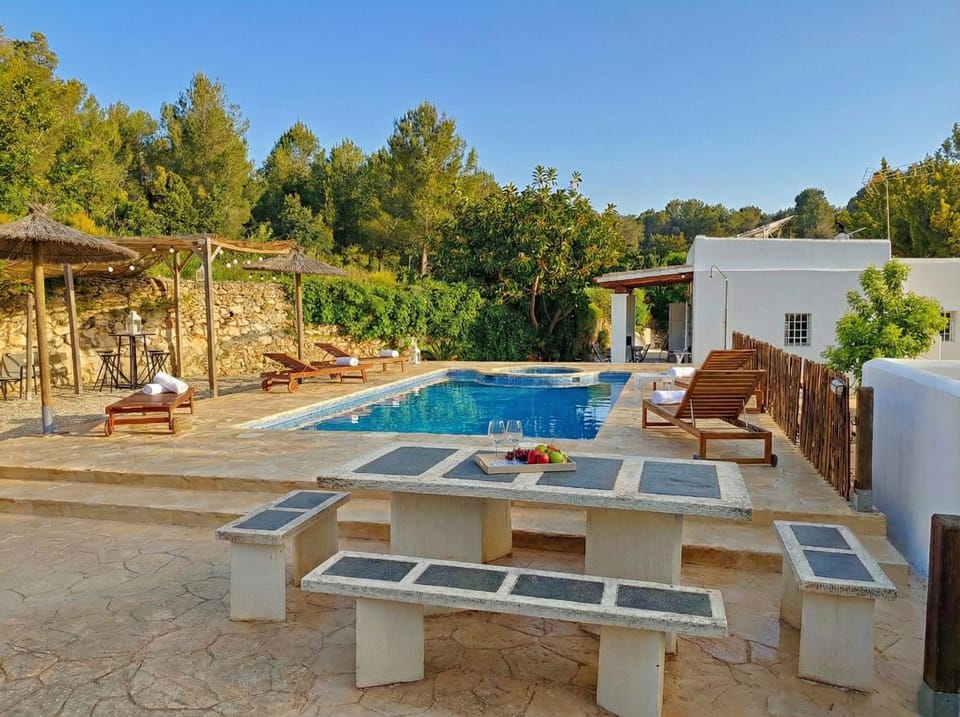 Natural landscape, Pool view, Swimming pool, sunbed