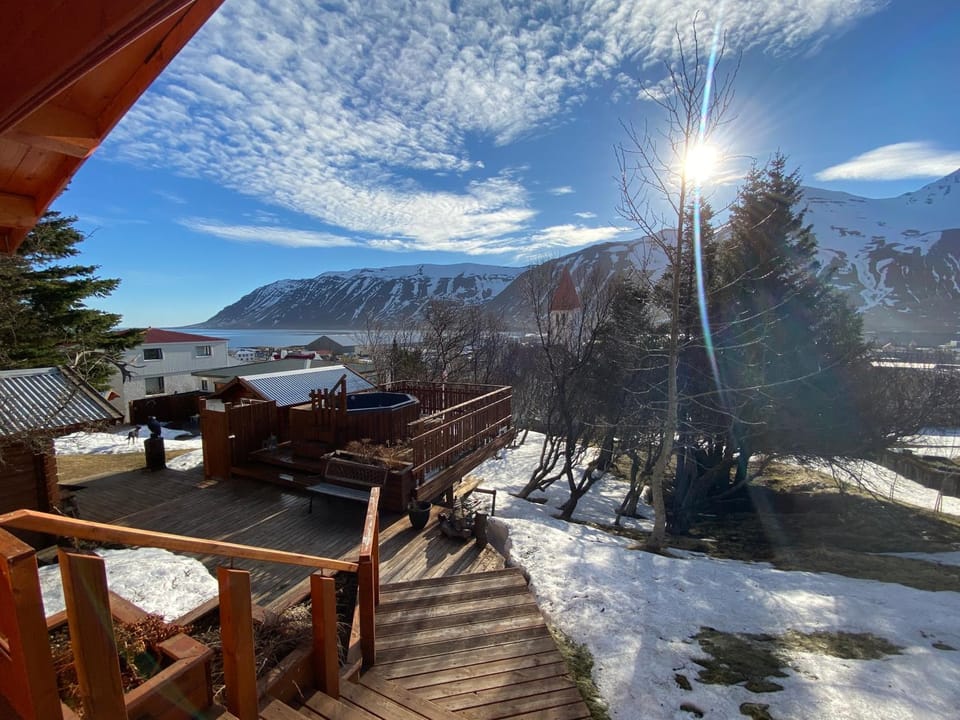 Winter, Hot Tub, Hot Tub, View (from property/room), View (from property/room), Balcony/Terrace, Mountain view, Mountain view, Sea view