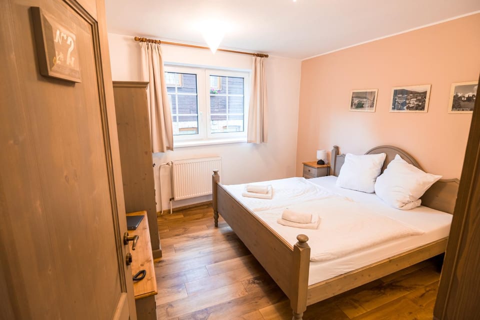 Bed, Photo of the whole room, Bedroom, towels, wardrobe