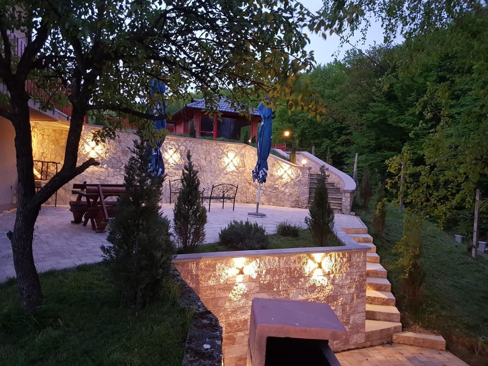 Property building, BBQ facilities, Garden