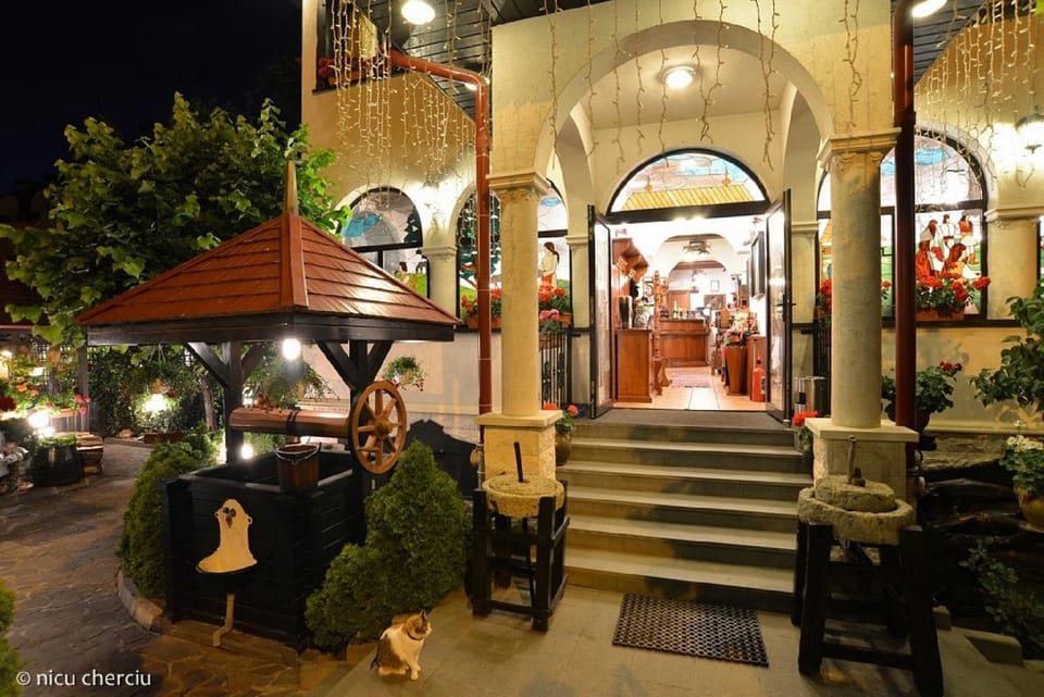 Facade/entrance, Facade/entrance, Night, Garden