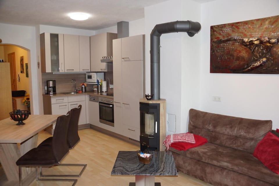 Kitchen or kitchenette, Living room, Dining area