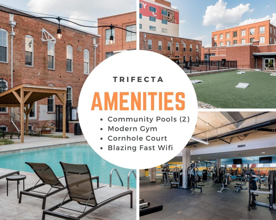 Trifecta Historic Brick 2BR Getaway Superhost Apartment in Durham