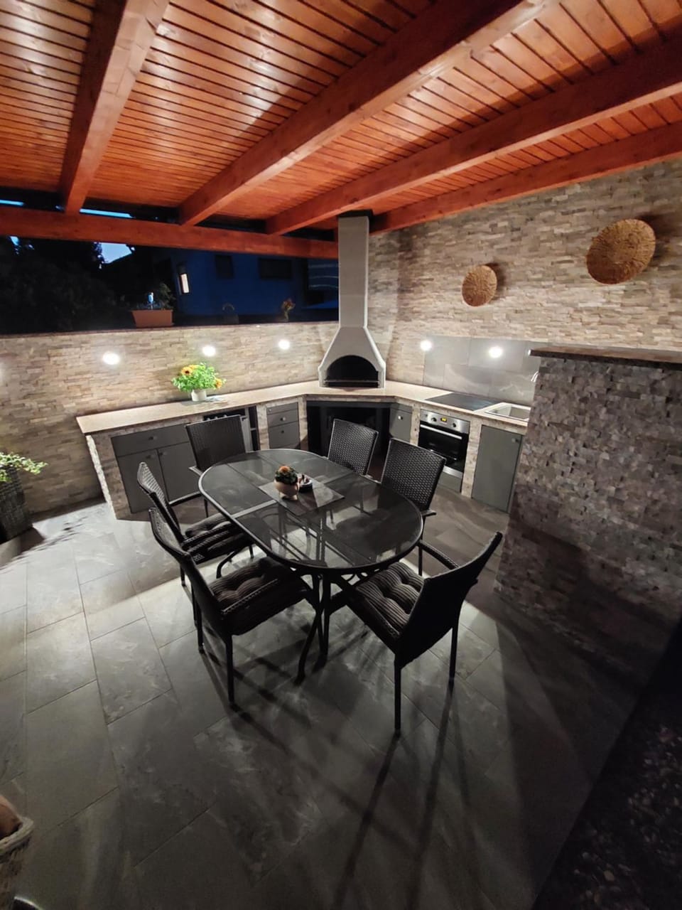 Patio, kitchen