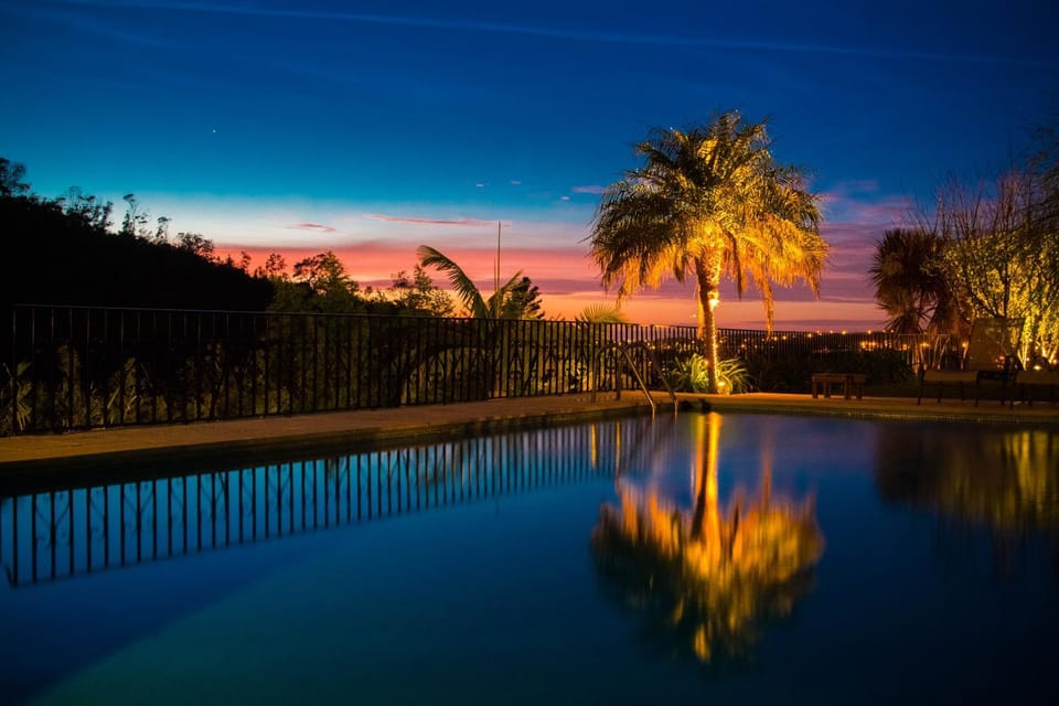 Night, Swimming pool