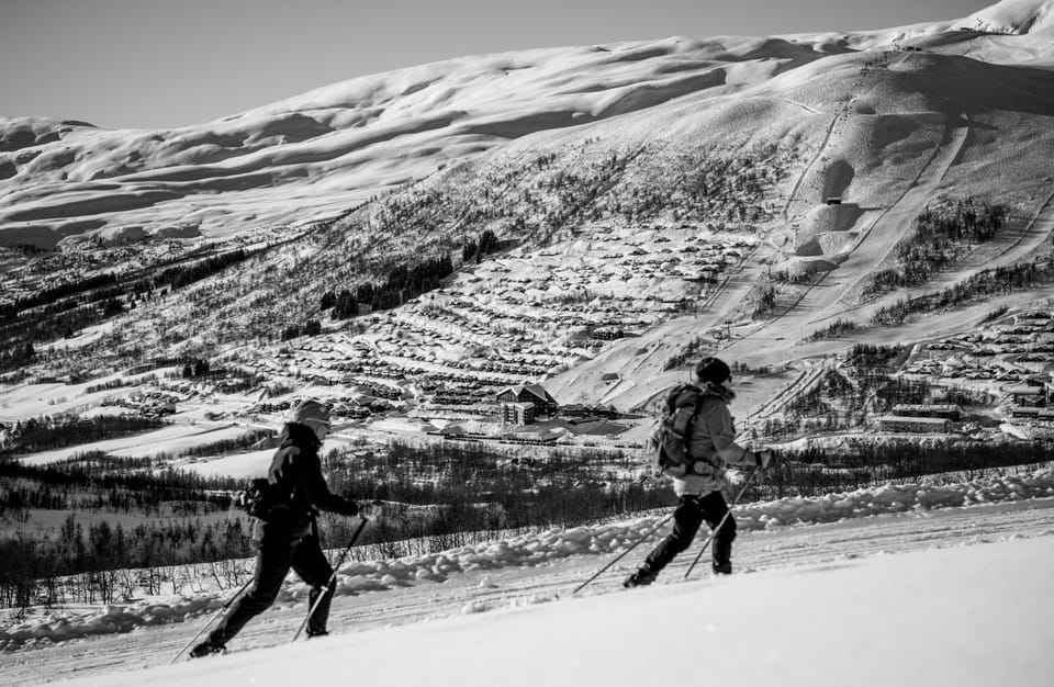 Natural landscape, Winter, Skiing, Mountain view
