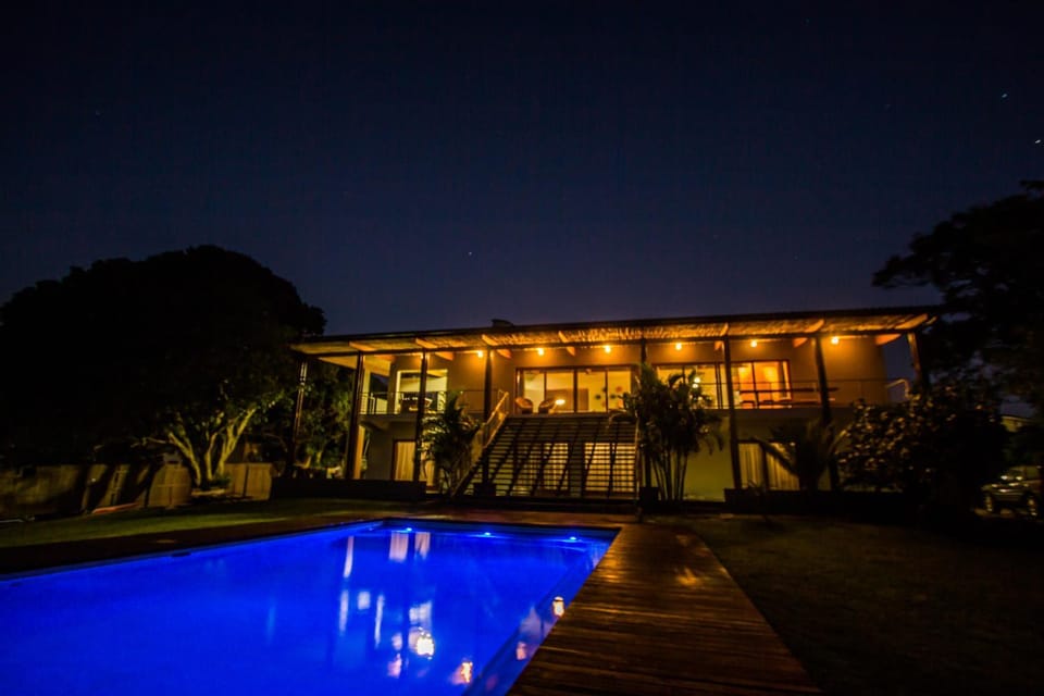 Property building, Night, Pool view