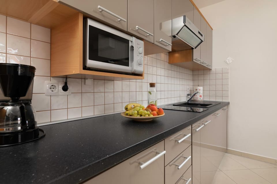 Kitchen or kitchenette, dishwasher, stove, toaster