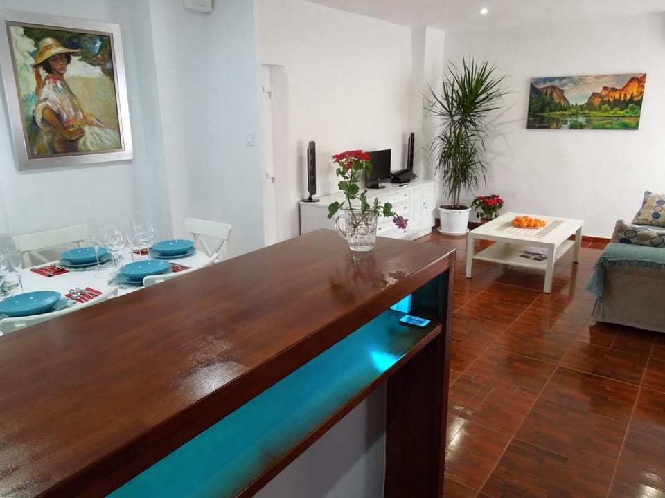 Kitchen or kitchenette, Living room, Dining area