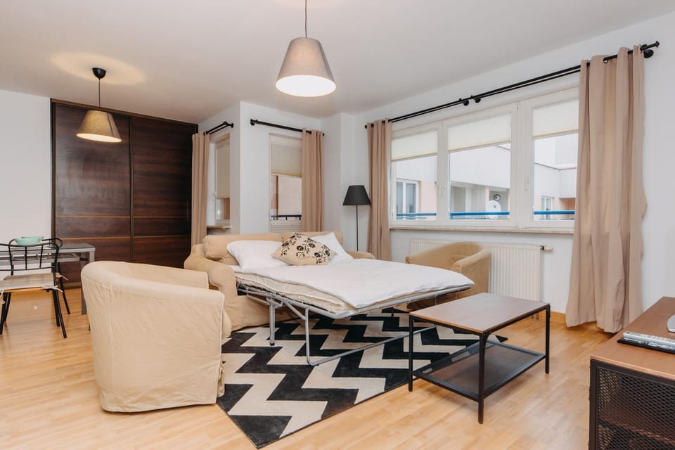 Bed, Living room, Seating area