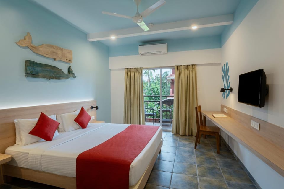 Bed, TV and multimedia, Photo of the whole room, air conditioner