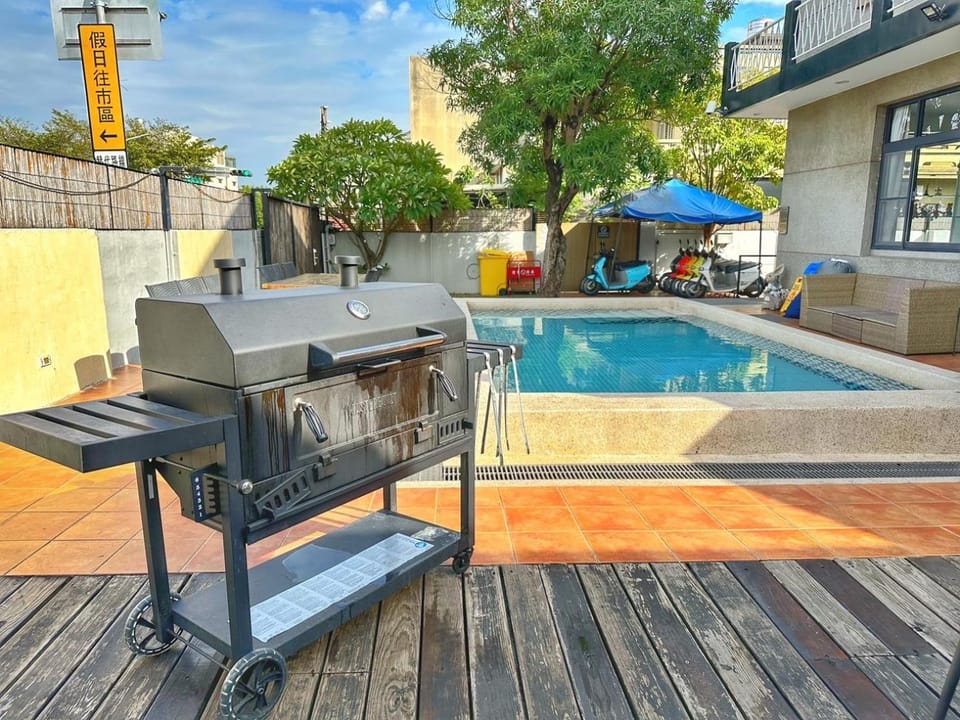 Patio, Day, Pool view, Swimming pool