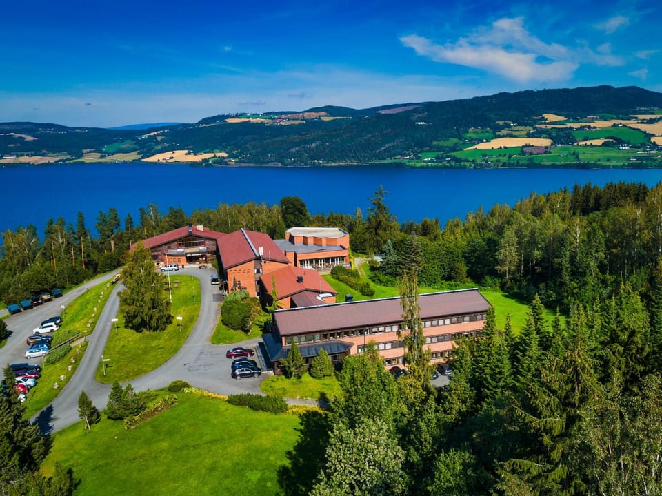Natural landscape, Bird's eye view, Garden, Lake view