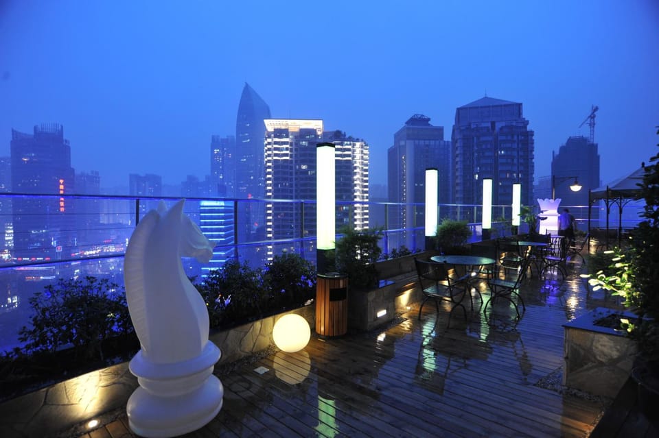 Night, Garden, View (from property/room), Balcony/Terrace, Garden view, Area and facilities