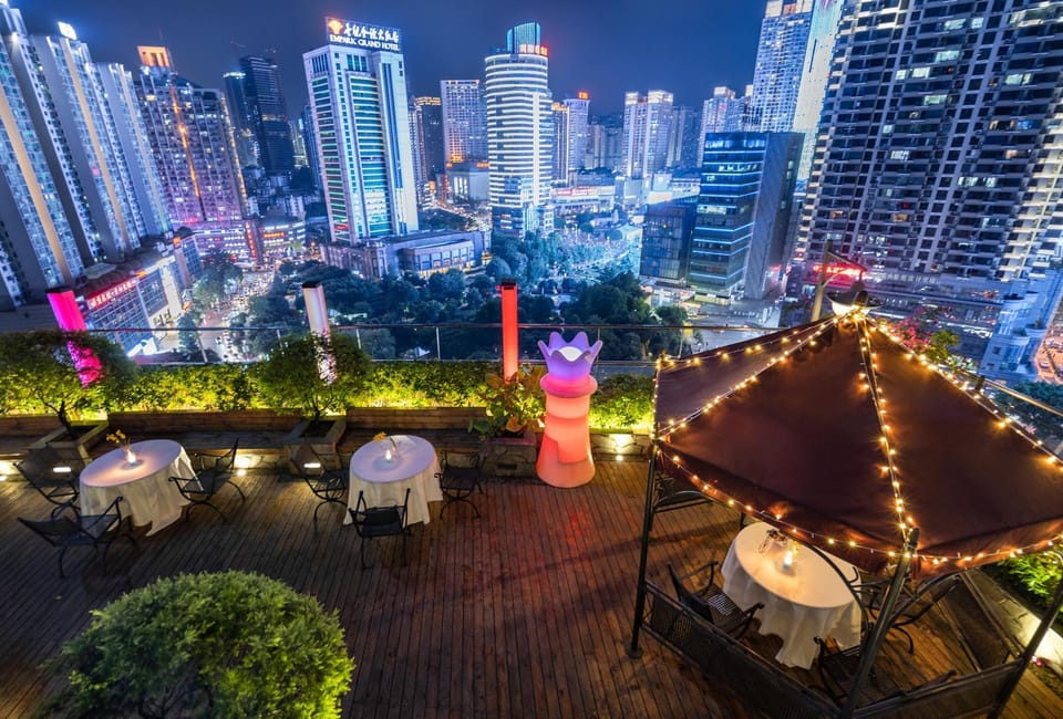 Night, Garden, Balcony/Terrace, City view