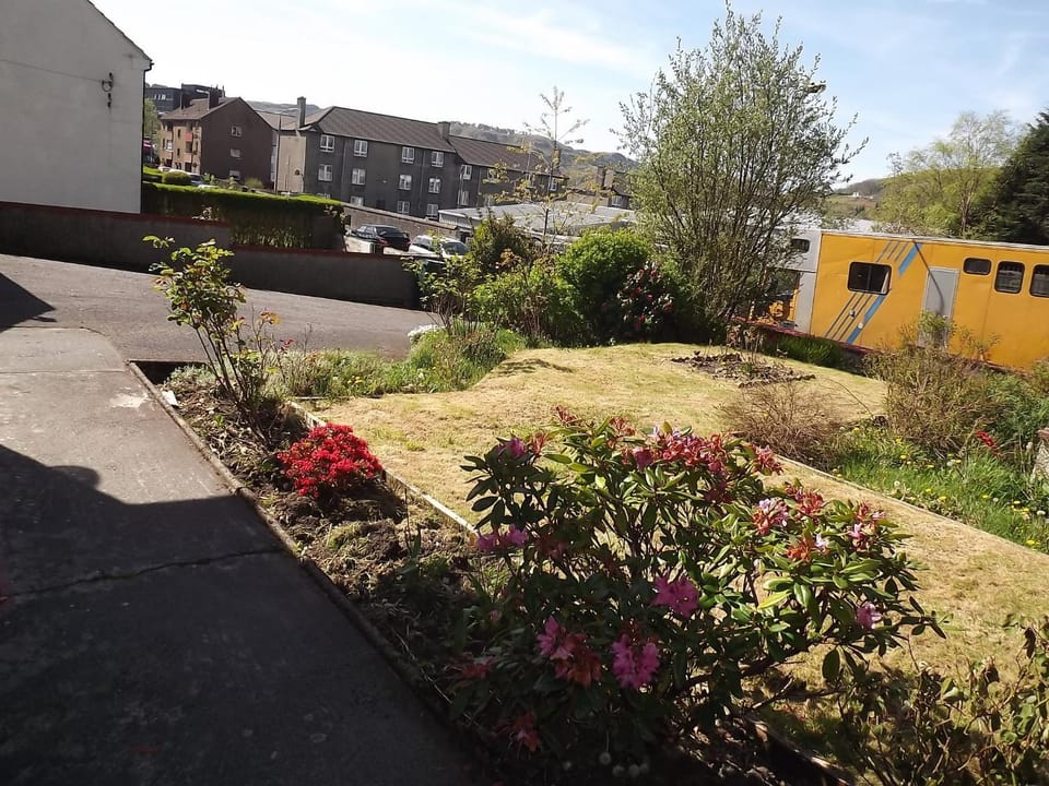 Property building, Spring, Garden