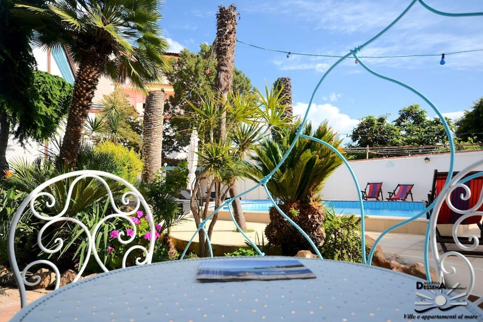 Patio, Pool view