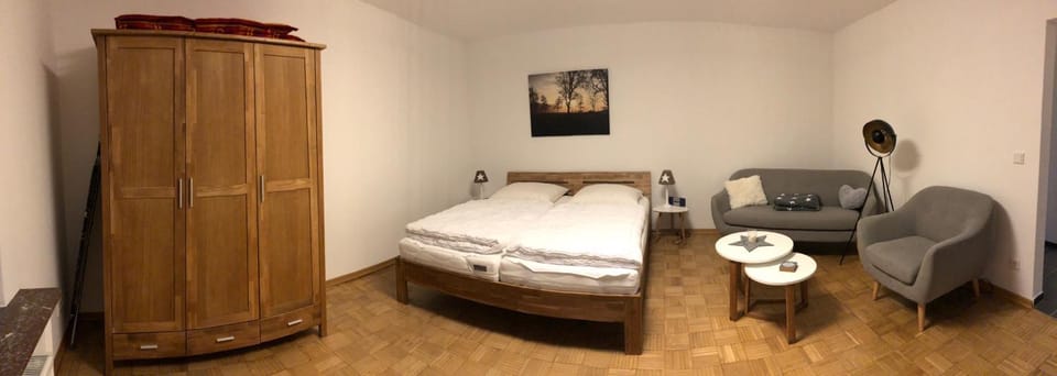 Bed, Living room, Photo of the whole room, Bedroom