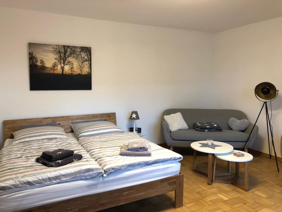 Bed, Living room, Photo of the whole room, Bedroom