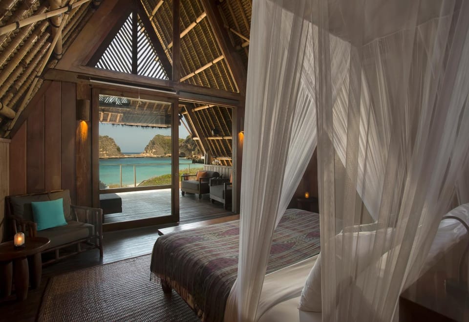 Bed, Photo of the whole room, Bedroom, Sea view