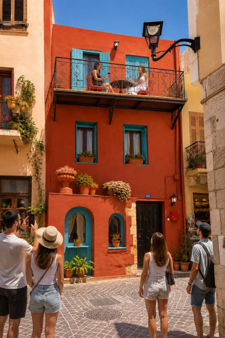 Property building, People, Neighbourhood, City view, Street view, group of guests