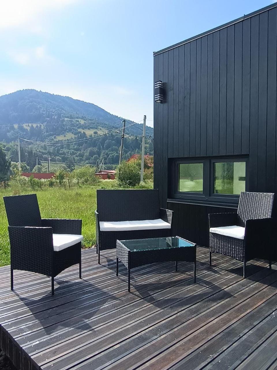 Day, Balcony/Terrace, Seating area, Mountain view