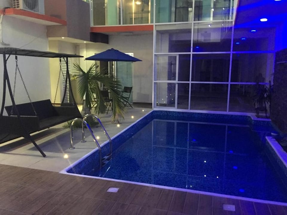 Balcony/Terrace, Pool view, Inner courtyard view